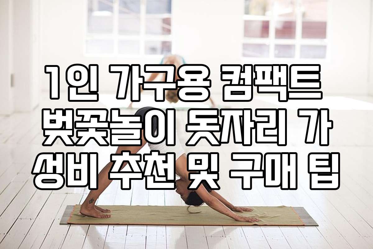 1인 가구용 컴팩트 벚꽃놀이 돗자리 가성비 추천 및 구매 팁