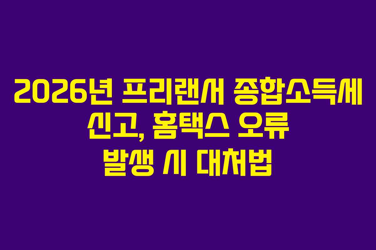 2026년-프리랜서-종합소득세-신고,-홈택스-오류-발생-시-대처법