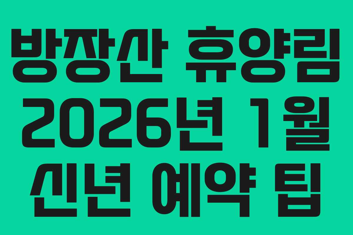 방장산-휴양림-2026년-1월-신년-예약-팁