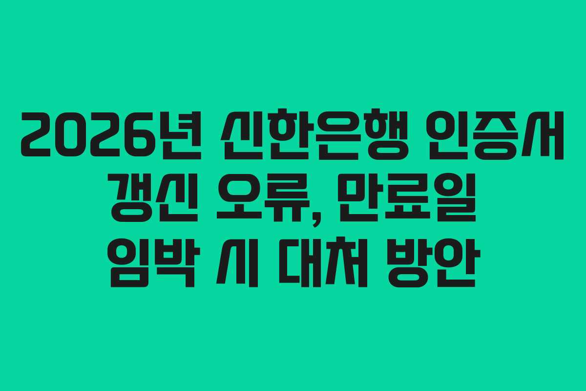 2026년-신한은행-인증서-갱신-오류,-만료일-임박-시-대처-방안