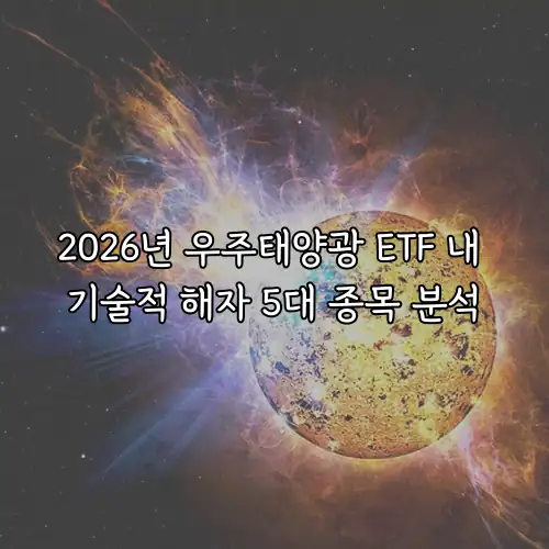 2026년 우주태양광 ETF 내 기술적 해자 5대 종목 분석
