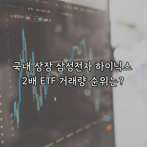 국내 상장 삼성전자 하이닉스 2배 ETF 거래량 순위는?