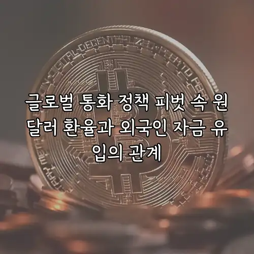 글로벌 통화 정책 피벗 속 원달러 환율과 외국인 자금 유입의 관계